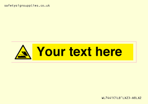 Custom Warning submerged objects in watercraft areas